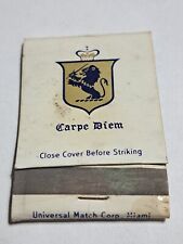 Vtg. The Balmoral hotel pool cabana club Miami Beach Florida matchbook empty  picture