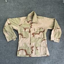 Vintage USGI Desert Camouflage Combat Coat X-Small Short Shirt Button Front 90s picture