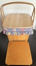 Longaberger 1999 Grandma Bonnie Two Pie Basket with Liner Protector Riser Lid picture