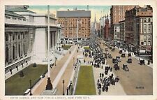 Fifth Ave. and New Public Library, Manhattan, NYC, Early Postcard, Used in 1916 picture