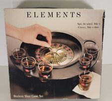 Elements Roulette Shot Game Set With Six Glass Shot Glasses Drinking Game Casino picture