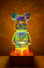 LED Brick Bear Firework Projector Night Light picture