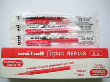 (Tracking No.)6pcs UNI-BALL UMR-85 0.5mm roller ball pen ONLY REFILL Red(Japan) picture