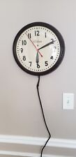General Electric Telechron Model IHI312 Red Dot School Industrial Wall Clock  picture