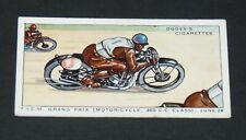 Ogden's cigarettes card 1931 automobile motor races motorcycle f i c m grand prix picture