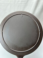 LODGE CAST IRON SKILLET EARLY #8 TAB WITH HEAT RING FULLY RESTORED SITS FLAT picture
