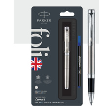 Parker Folio Stainless Steel RollerBall Pen with Stainless Steel Trim picture