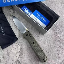 535 Bugout AXIS Lock S30V Blade Green Grivory Handle Folding Knife BENCHMADE New picture