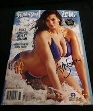 ASHLEY GRAHAM SIGNED SPORTS ILLUSTRATED MAGAZINE 2016 SEXY W/COA+PROOF RARE WOW  picture