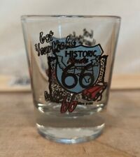Historic Route 66 Shot Glass Travel Vacation Souvenir Bar Alcohol Collectible picture