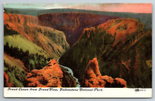 Vintage Postcard WY Yellowstone Park Grand Canon c1910 Divided Back  -*7712 picture