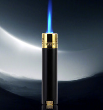 Clipper Refillable Jet Torch Butane Gas Cigarette Cigar Lighter in Black/Gold picture