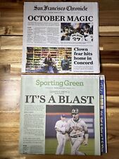 SF Giants beat NY Mets San Francisco Chronicle Wild Card 2016 10/6/16 newspaper picture