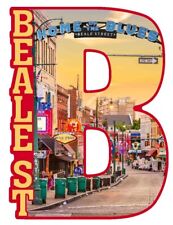 Beale St Home of The Blues Capital B Collage Design Fridge Magnet picture