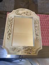 figi graphics mirror plaster ornate carved hanging or standing hight 14.5 in  picture
