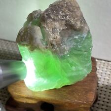 Natural green cubic fluorite crystal cluster mineral sample 380g d919 picture