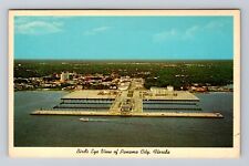 Panama City FL-Florida, Birds Eye View Marina, Auditorium, Vintage Postcard picture