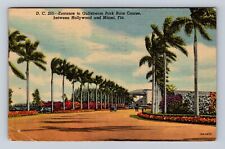 Miami FL-Florida, Gulfstream Park Race Course, Antique Vintage Souvenir Postcard picture