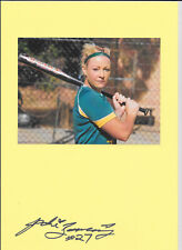 AUSTRALIAN SOFTBALL PLAYER JODIE BOWERING SIGNED AUTOGRAPH. A-F picture