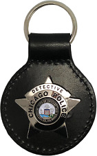 CHICAGO POLICE STAR KEY FOB: Detective picture
