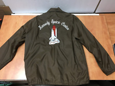 NASA Space Shuttle Kennedy Space Center XL Jacket Brown Wind/Weather Breaker picture