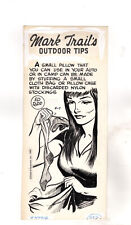 Mark Trail Original Art By Ed Dodd Outdoor Tips - STOCKING USES picture