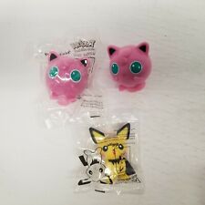 Vintage Kellogg's Pokeman Pichu & Igglypuff (×2) Toy Lot of 3, 2 Sealed, 1 Used picture