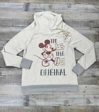 Disney Parks Sweatshirt Womens Medium Beige  Mickey Mouse The Original 1928 picture