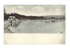 The beach Ninette Manitoba - Image shows a crowd of people loading- Old Photo picture