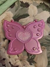 RARE The Barbie Diaries 2005 Mattel Pink Glitter Butterfly Jewelry Box HTF picture
