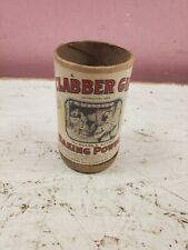 Vintage Clabber Girl Baking Powder 4 3/4 oz Cardboard Paper Label Container picture