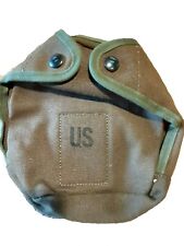 USGI MILITARY ARCTIC CANTEEN COVER COTTON DUCK CANVAS OD GREEN  picture