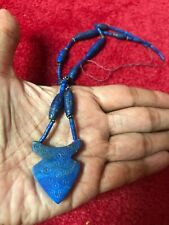 Rare Roman Ancient Afghan Pure lapis lazuli Antique Strand Bead Value Necklace picture