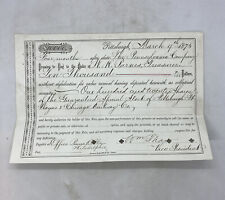 1875 The Pennsylvania Company Promissory Note Stock Guarantee  (railroad) picture