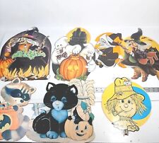 Lot 7 Vintage Halloween Classroom 90s Die Cut Bulletin Board Decorations Beistle picture