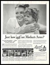 1939 Lysol Disinfectant Vintage PRINT AD Mother Child Hygiene Safety picture