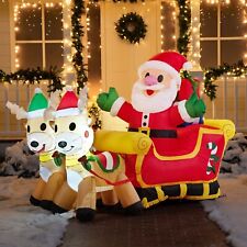 Joiedomi Christmas Inflatable Santa Claus with Build-in LEDs Blow Up for Xmas picture