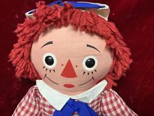 Vintage ORIGINAL KNICKERBOCKER Raggedy Andy LARGE 27”Cloth Doll picture