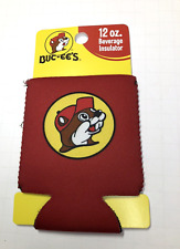 Buc-ee's Travel Center- Red Can Beverage Insulator New Bucky Beaver Logo 12oz. picture