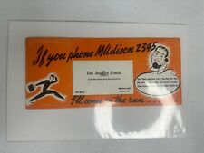 Vintage 1950s Los Angeles Times Business Card, Mid-Century Media Collectible picture