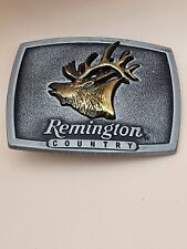 Vintage 1986 Remington Country Bugling Elk Belt Buckle Sculpted by Sid Bell picture