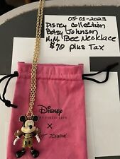 Disney parks X Betsey Johnson collection Mickey Mouse Bee Pendant necklace New picture