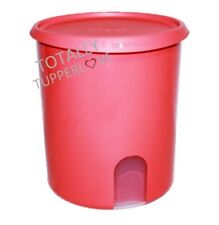 Tupperware One-Touch Canister with Reminder Window 17 Cups Watermelon Coral picture