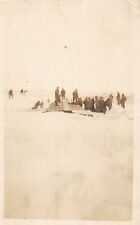 G80/ Interesting RPPC Postcard c1910 Winter Railroad Snow Disaster 36 picture