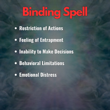 Binding Spell  Black Magic Wiccan Pagan Voodoo Witchcraft Powerful Strong picture