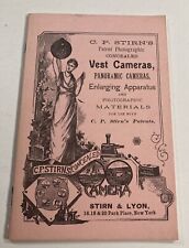 Vintage Advertisement Booklet For C P Stirns Cameras & Photographic Materials picture