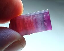 Double terminated tri colour tourmaline crystal - 19 carats picture