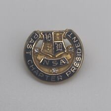Vintage NSA Past Chapter President 10K Gold Filled Lapel Pin picture
