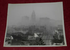 1967 Press Photo View of Los Angeles Skyline Air Pollution Smog picture