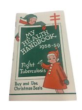 My Health Handbook 1958 Christmas Seals Minnesota Public Health Unused Vintage picture